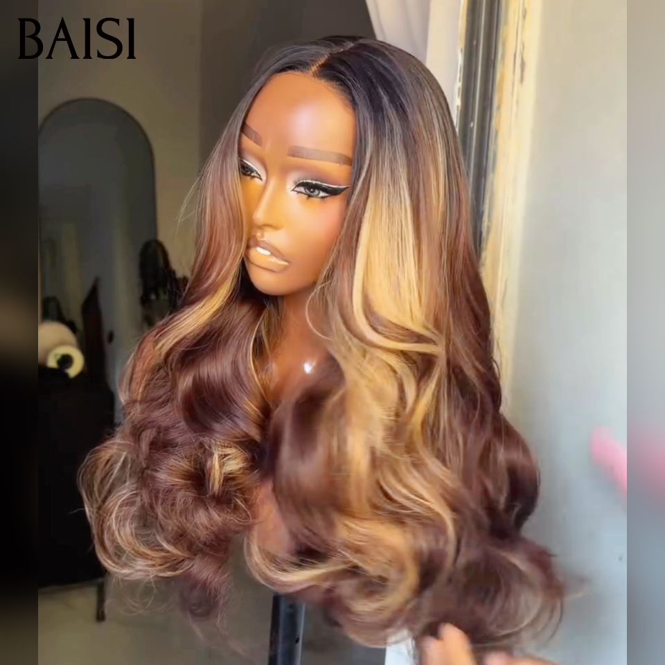 BAISI perruque 66€ 100% Identique Blended Hair Mixte Body wave ou 13x4 lace frontal curly wave 10 pouces ou 3 perruques  à moitié prix 235€ en 100% cheveux humains mp50