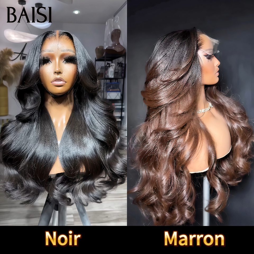 BAISI grande promotion Body wave Blended human hair 2 couleur Noir 24 pouces 65€ ou Marron 26 pouces 69€ en 100% Cheveux Humains