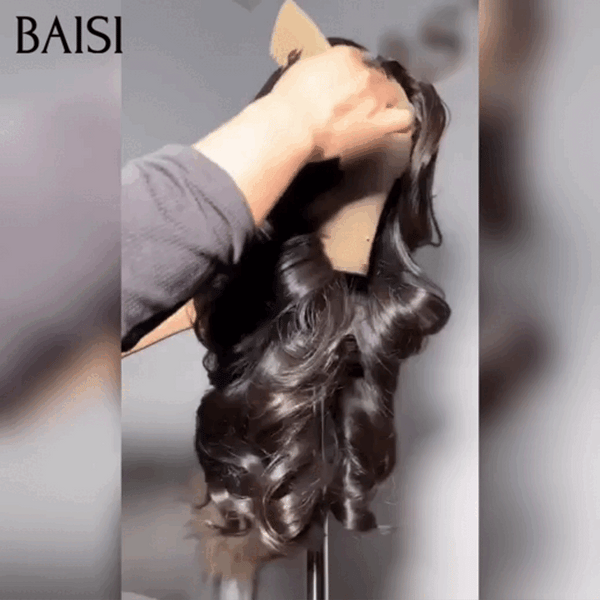 Promotion de réduction de prix 13X4 HD lace frontal Perruque 18 pouce 99€ pour revendre Body wave en NOIR  Invisible HD lace 100% Raw Hair en 100% vrais cheveux humains