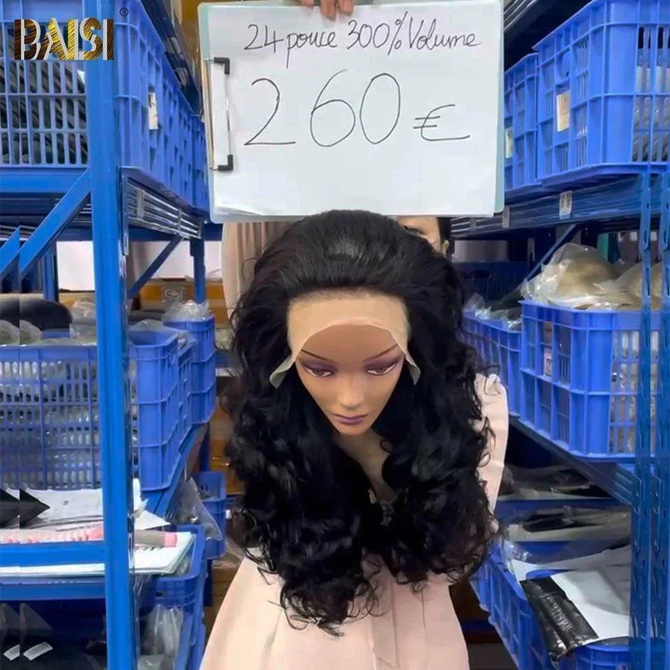 Parrucche ricci rimbalzanti di lusso 13X4 BAISI 24 pollici A1 Realizzate con doppie ciocche di capelli vergini disegnati volume densità 300% oltre 20 anni di utilizzo CODICE VIP100