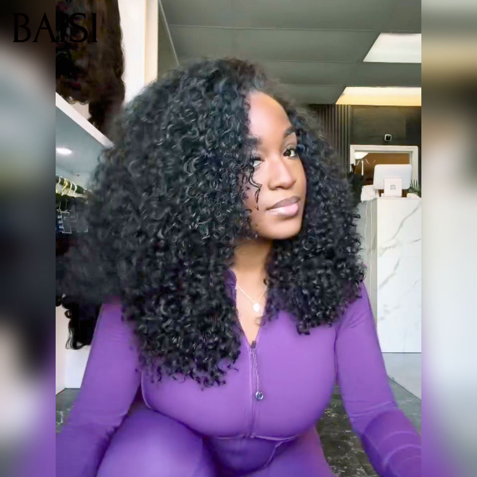 BAISI PROMO 13×4 lace frontal perruque curly wave 14 pouces 88€ ou 2 Perruques 129€ 4X4 lace closure Lisse bob marron et noir Moitié Prix e en 100% cheveux humains