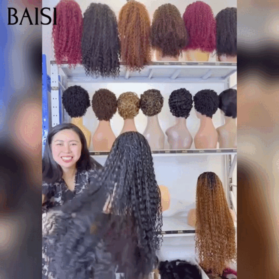 BAISI perruques À partir de 48€ Vente en gros 3 combinaisons différentes au choix  pixie  ou afro curly ou cheveux longs tressés en quantité limitée