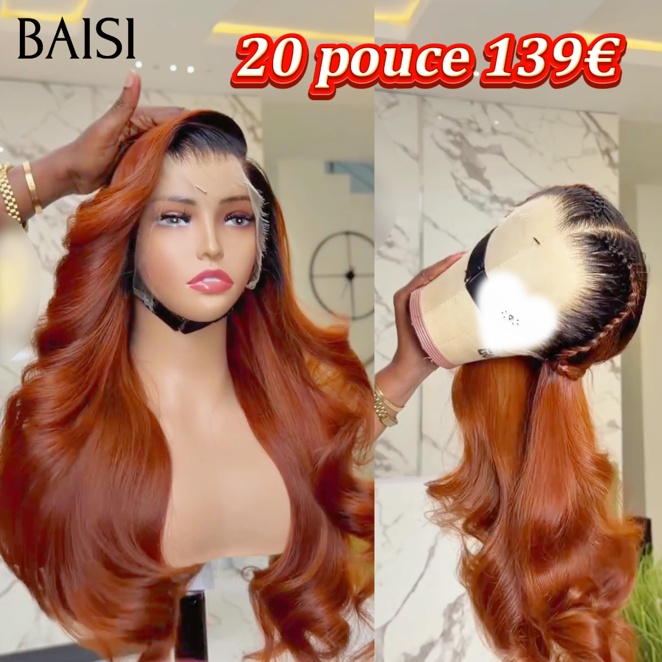 BAISI 20 pouce 139€ prix recommandé lace frontal Body wave ou Bob Perruque Lisse 4x4 Straight Bob 8 Poucess 66€ moitié prix En 100% Cheveux Humains mp50