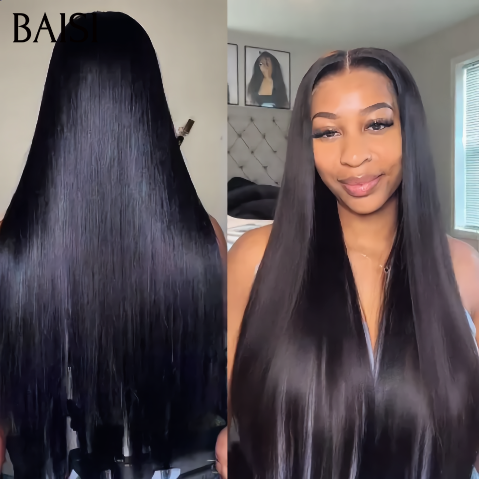 13x4 lace frontal Perruque Lisse 20 pouce 109€ raw hair NOIR 100% bonne qualité en 100% Cheveux Humains