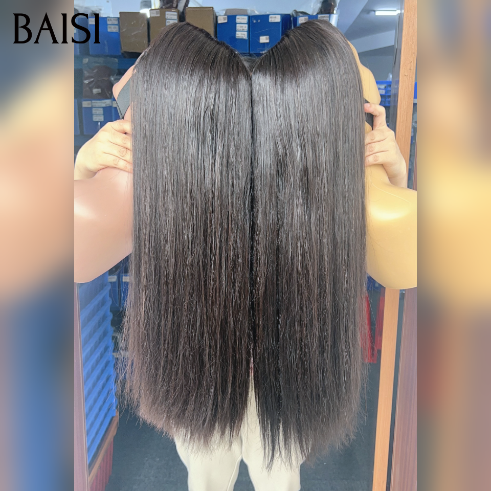BAISI 4x4 Lace SDD BONE STRAIGHT 100% Vietname Hair Perruque Lisse DE luxe 100% Vietnam Hair 18 pouces 169€ En 100% Vrais Cheveux Humains
