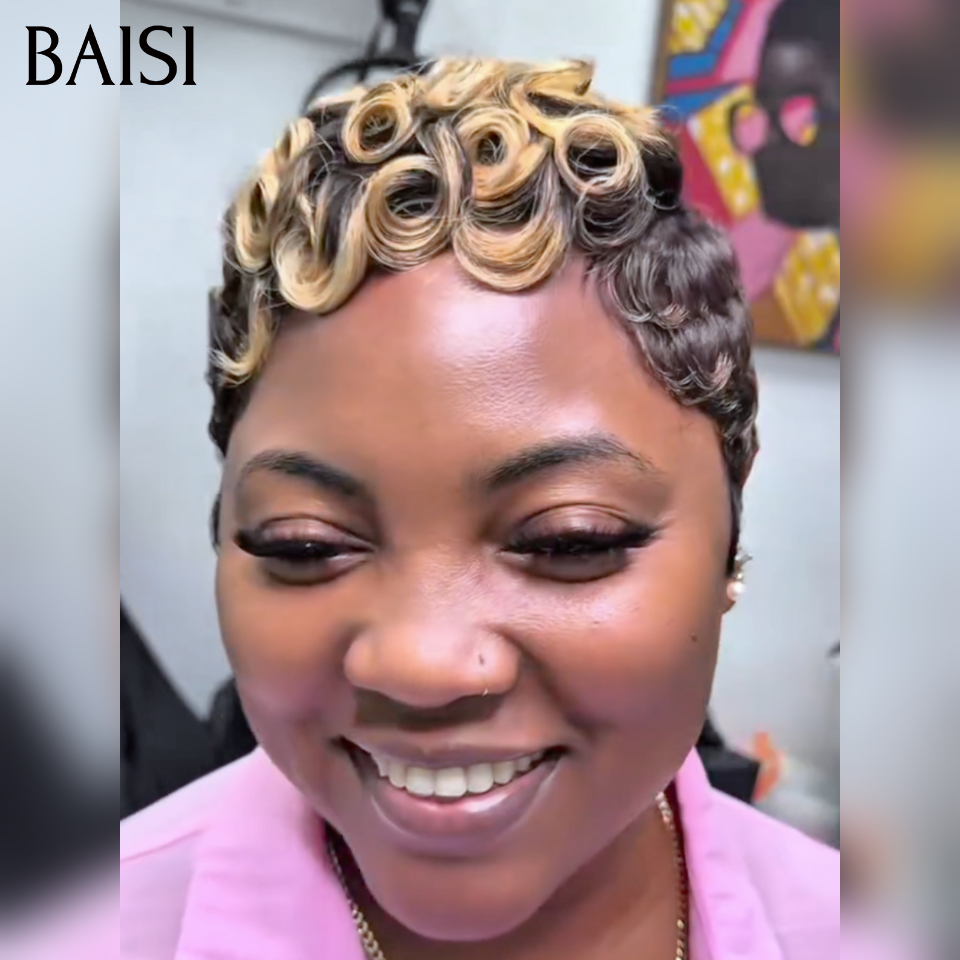 BAISI Perruque PROMO Chioma 45€  sans Colle Fabriqué à la machine en 100% vrais cheveux humains