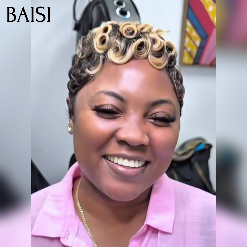 BAISI Perruque PROMO Chioma 45€  sans Colle Fabriqué à la machine en 100% vrais cheveux humains