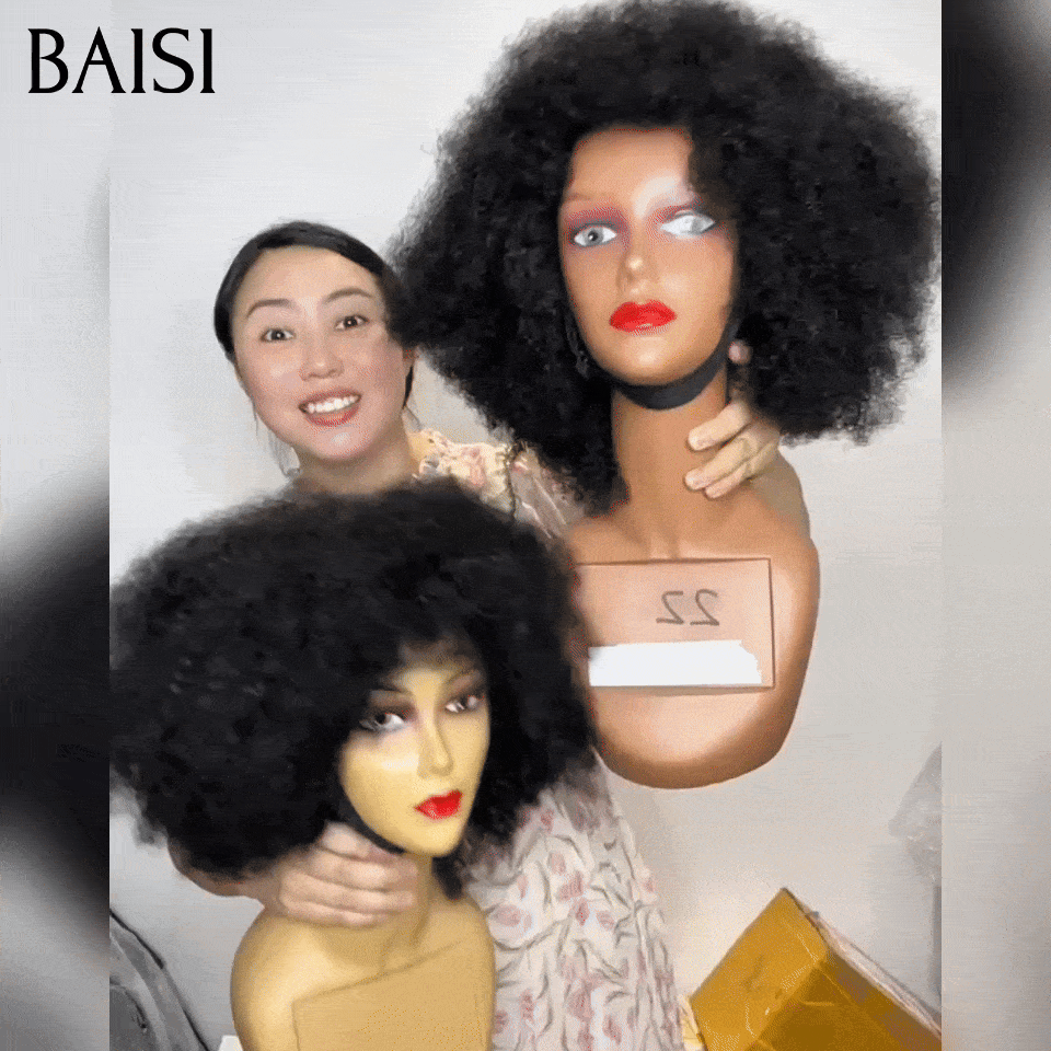 Perruque recommandée par la cliente sa coiffure est très belle bob afro curly 119€ sans colle sans lace 100% Cheveux Humains fabriqué à la machine