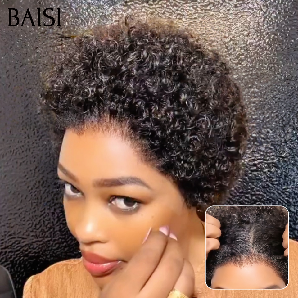 BAISI perruque curly frontale 56€ grâce à la vidéo de la cliente satisfaite n'attendez plus commandez maintenant ce modèle cheveux humains