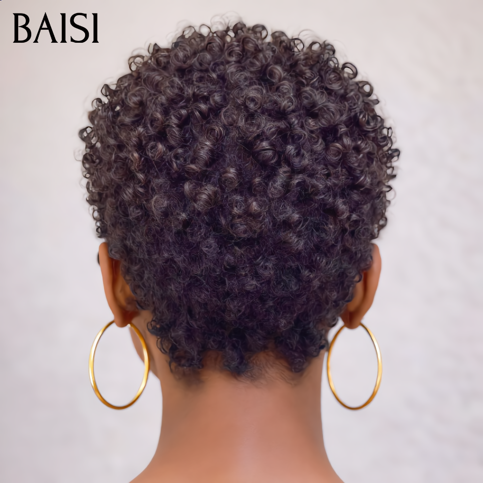 BAISI Pixie curl 58€ ou pixie Lisse et BOB bordeau ou curly wave et Body wave 100% vrais cheveux humains