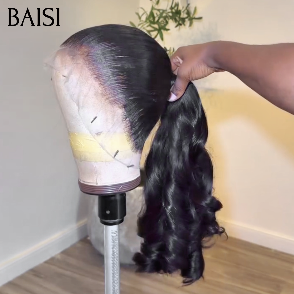 BAISI PROMOTION Perruque Lace 360 Loose Wave Attaché Queue de Cheval ou Chignon et/ou 13X4 lace frontal Loose Wave 24pouces et/ou 2 Perruques 20 pouces curly wave+lisse en 100% Cheveux Humains Moitié Prix CODEMP50