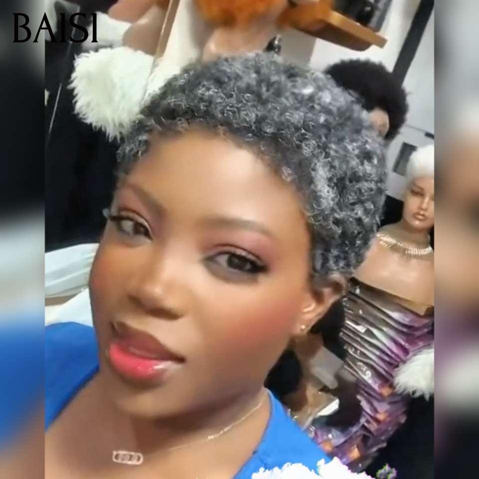 BAISI 13X4 Straight Bob Wig In Brown #4 Pre-Plucked No Glue Needed in 100% Raw Hair Lace Already Cut