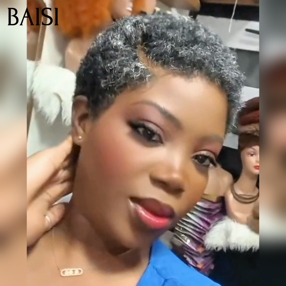 BAISI 13X4 Straight Bob Wig In Brown #4 Pre-Plucked No Glue Needed in 100% Raw Hair Lace Already Cut