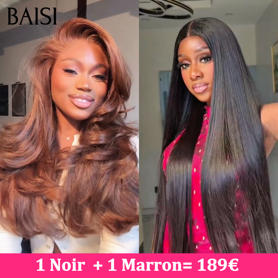 BAISI Lote de 3 perucas 79€ preço acessível boné com rabo de cavalo cabelo sintético