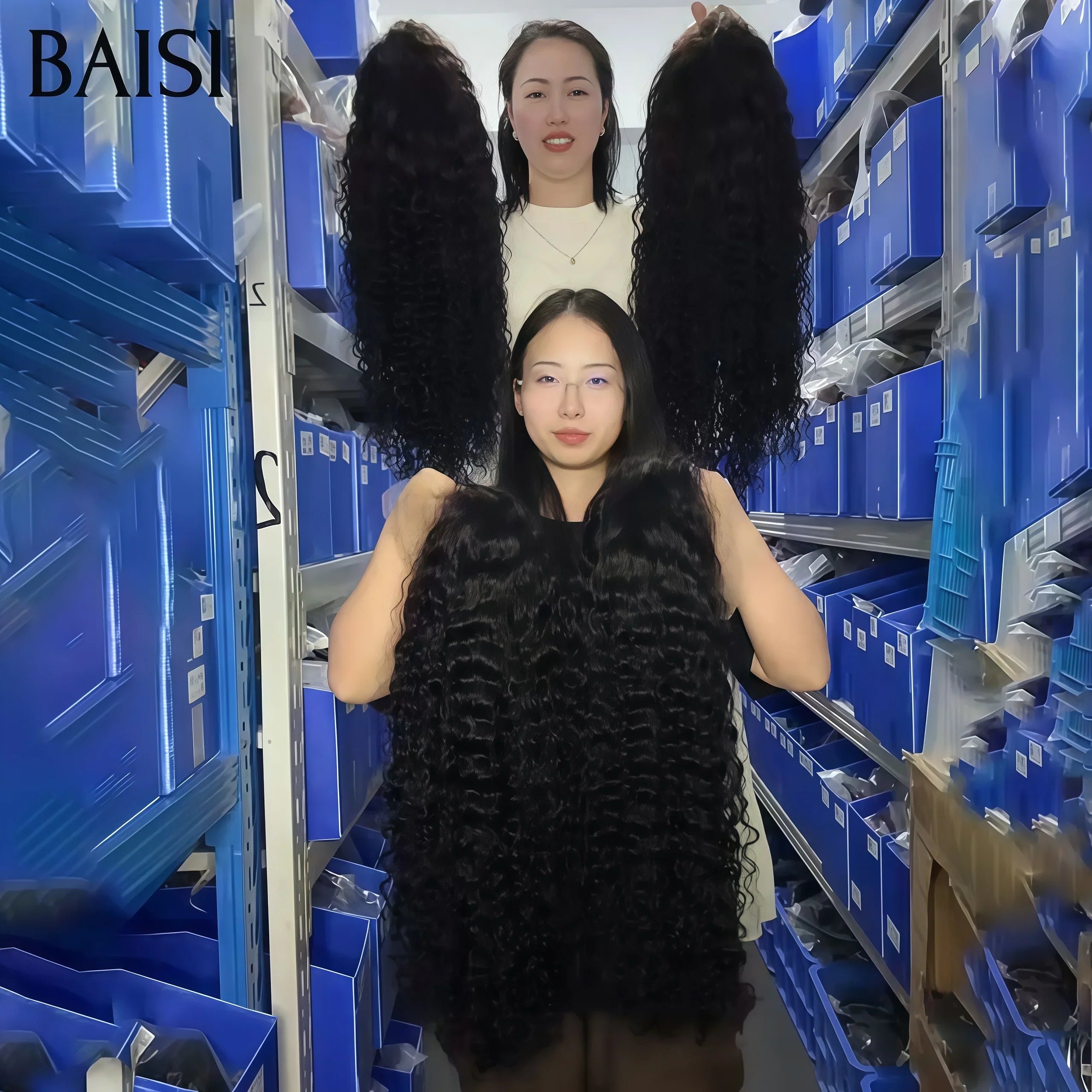 BAISI Moitié Prix 13X4 lace frontal curly wave 20 Pouces 1 perruque 100€ Lot de 4 perruques Flash Offer PROMOTION 320€ en 100% vrais cheveux humains