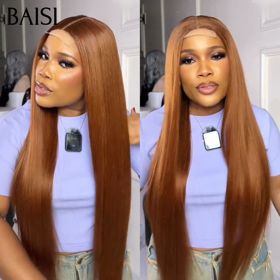 PROMO 13×4 ou 2*6 ou 4*4 lace au choix Perruque 10 pouce 65€ ou 20 Pouces 165€ ou  24 pouce 265€ Lisse Marron Mixte Miel 4/27# human hair