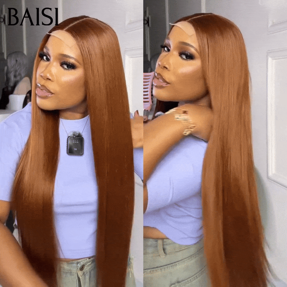PROMO 13×4 ou 2*6 ou 4*4 lace au choix Perruque 10 pouce 65€ ou 20 Pouces 165€ ou  24 pouce 265€ Lisse Marron Mixte Miel 4/27# human hair