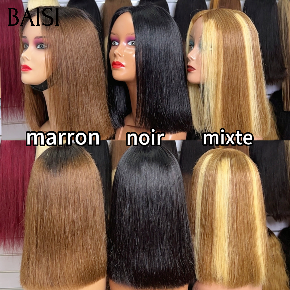 BAISI 6 Perucas por Grosso 438€ 6 estilos diferentes de perucas em 100% Cabelo Humano BS65