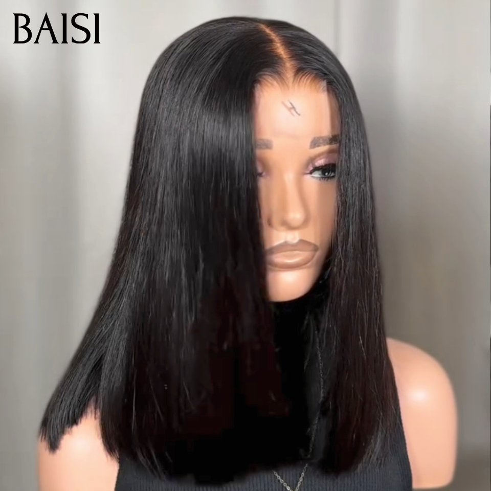 BAISI Combo Au Choix 2x6 Lace Perruques Top Modèles Pas Chèr 8Pouces 10Pouces 12Pouces ou 16Pouces Couleurs Marron ou Noir Selon Longueur Qui Vous Convient en 100% Cheveux Humains