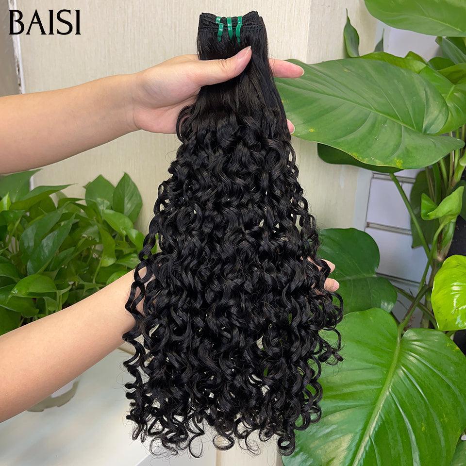 BAISI 15A Grade 3 Boules de Tissages Cheveux Vierges 100% Vietename Hair Double Drawn Fumi Hair Fumi Water