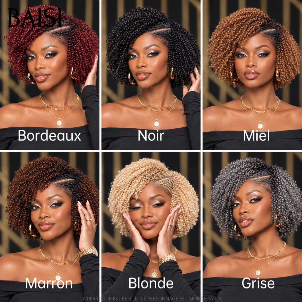BAISI 13x4 Peruca Lace Crépus Kinky Straight Já penteada como na foto Cor Preto 1B# 20 Polegadas 148€ Beleza Incomparável em 100% cabelo humano