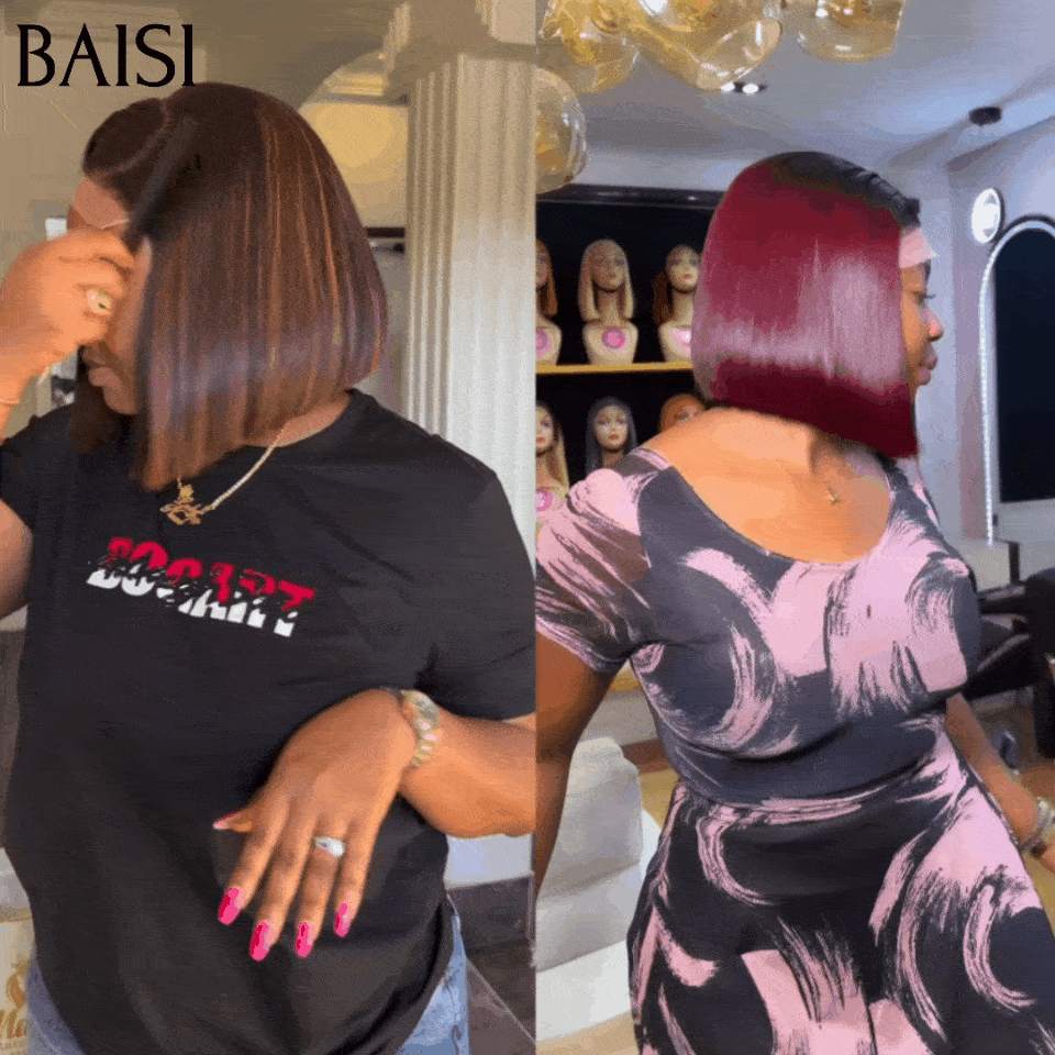 BAISI 2 perucas 156€ 4X4 renda de luxo SDD BONE STRAIGHT 100% cabelo Vietnam liso 8 polegadas em 100% cabelo humano a metade do preço FR38