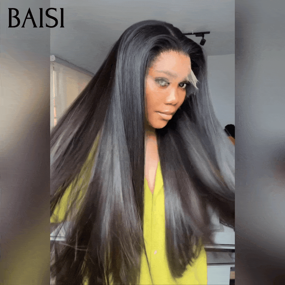 BAISI 100% SDD Vietnam Hair 13X4 Lace Noir Lisse 300% densité plus de 20 ans d' utilisations