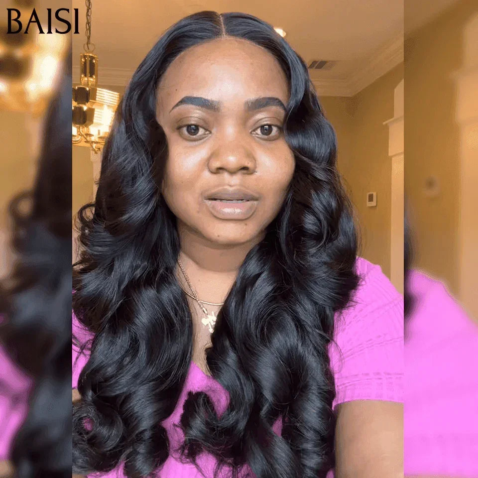 BAISI Prix en Gros pour Revendre Lot De 3 Perruques Abordable 229€ Moitié Prix 4X4 lace curl et Body wave et Lisse En 100% Cheveux Humains De Bonne Qualité En mèche brésilians Indians En Promotion MP50