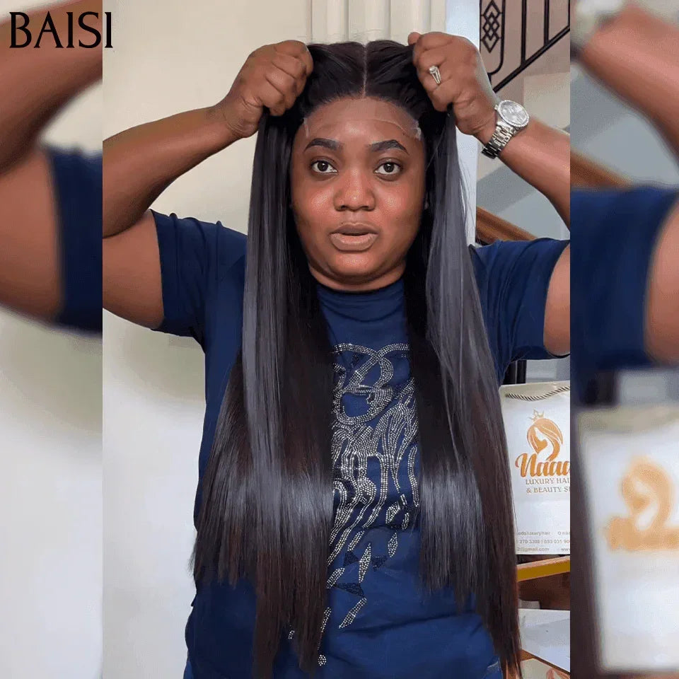 BAISI Prix en Gros pour Revendre Lot De 3 Perruques Abordable 229€ Moitié Prix 4X4 lace curl et Body wave et Lisse En 100% Cheveux Humains De Bonne Qualité En mèche brésilians Indians En Promotion MP50