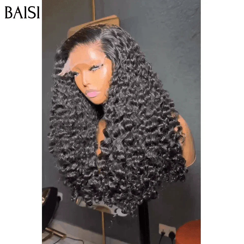 BAISI promoção relâmpago 4 perucas 479€ Lisas e curly wave de luxo 100% cabelo humano verdadeiro