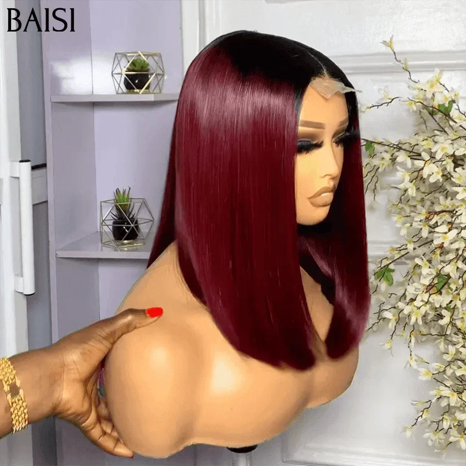BAISI vente flash 6 Perruques 2X6 lace Lisse BOB 6 Couleur différentes  8 Pouces de luxe en 100% vrais cheveux humains 439 euro  Code: FR38