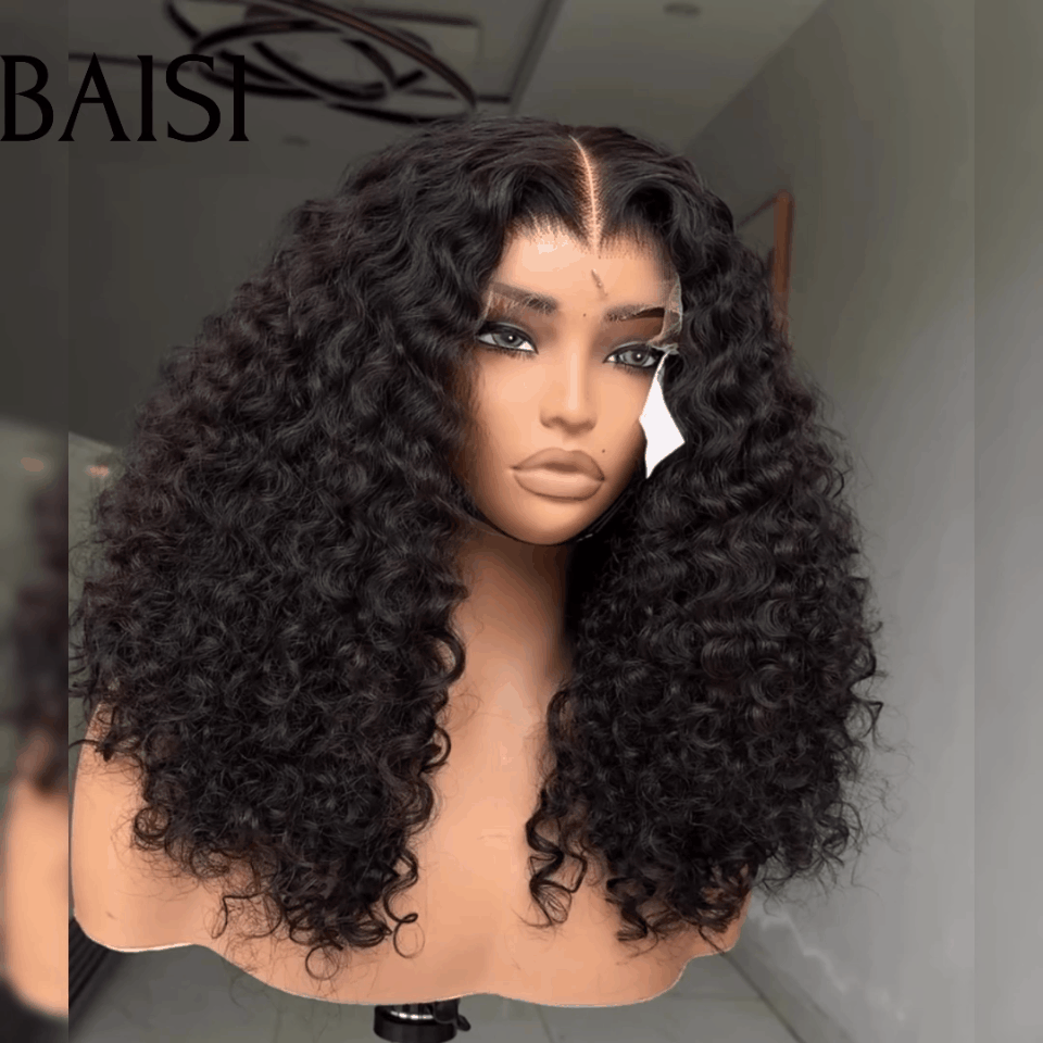 BAISI RAW HAIR Peruca lace frontal 13x6, 300% de volume, cabelo curly wave, densidade super cheia, mais de 10 anos de uso com muito bons cuidados, B Code: FR38