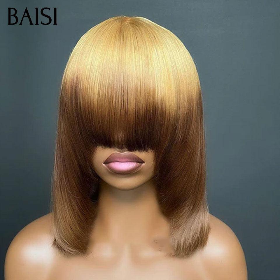 BAISI 3 perruques au choix 240€ ajouter dans le panier un par un au prix d'usine fournisseur coiffure Personnalisée boucle sans colle ou 13X4 lace ou 4X4 lace 9 différentes types de perruques pixie vente en gros pour revendre  (Pas Besoin de Code)