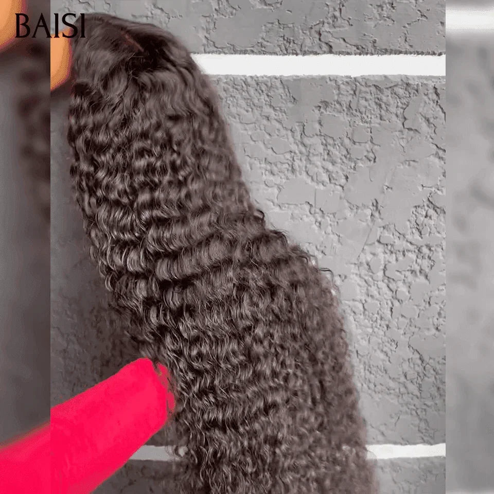 BAISI Conjunto de 3 perucas 4X4 lace 18 polegadas, liso, cacheado e body wave em 100% cabelo humano verdadeiro 199 euro FR38