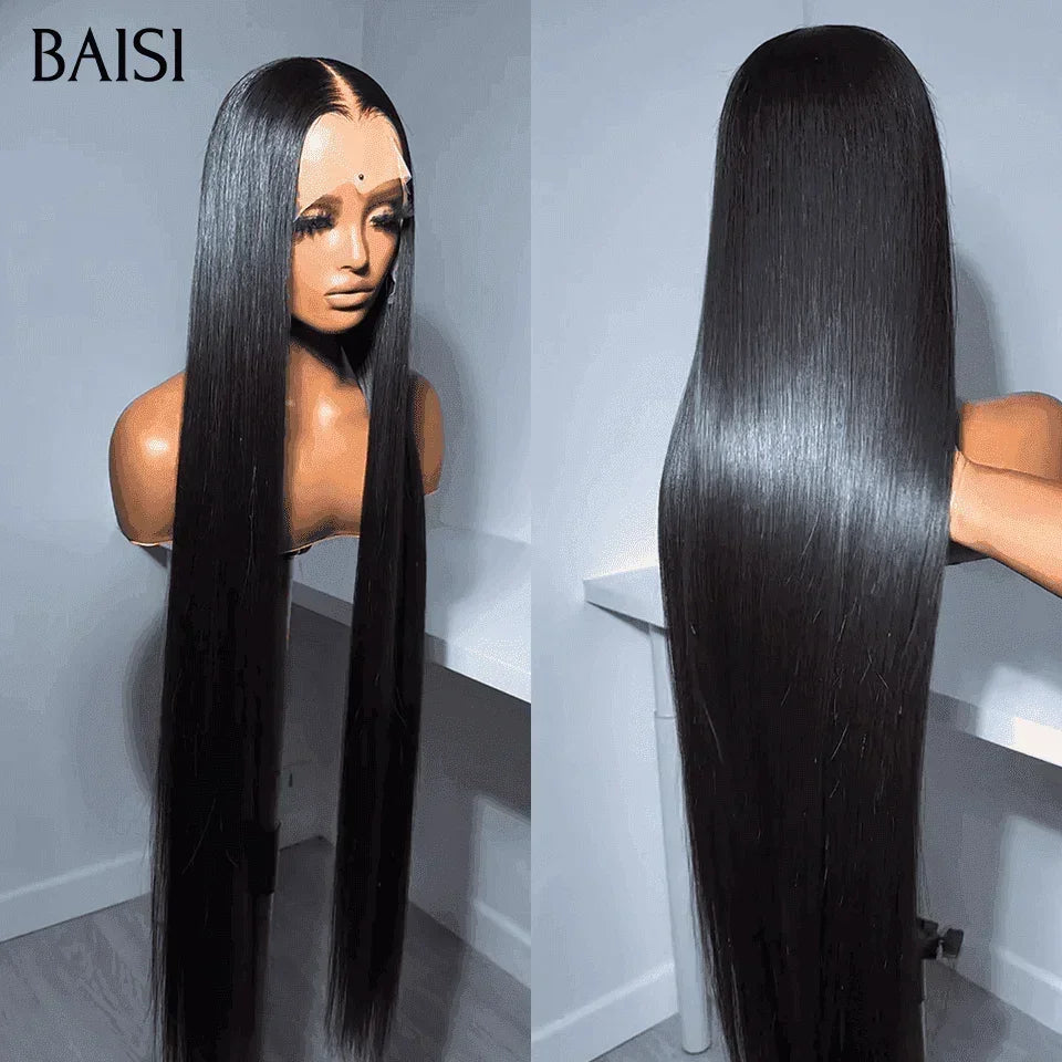 BAISI Compre 2 perucas no mínimo a preço de fábrica do fornecedor peruca lisa full lace 360 em 100% cabelo humano verdadeiro (Sem código)