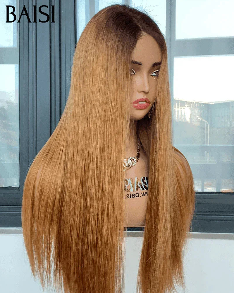 BAISI perruque Lisse en Couleur Orange à  moitié prix en 24H 160€ ou 2X6 1BT30# 20Pouces 229€ 1 lisse 1b27# couleur miel 20 pouce vietnam hair 189€en 100% cheveux humains