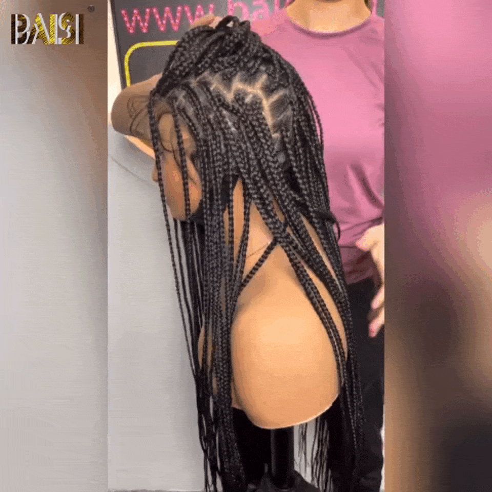 BAISI Box Braids Treccia lunga per capelli sintetici