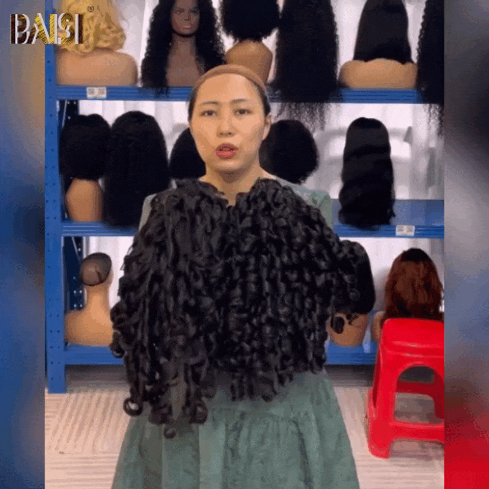 Parrucca frontale riccia TW BAISI HAIR FR 13x4 in capelli umani al 100% In grande vendita