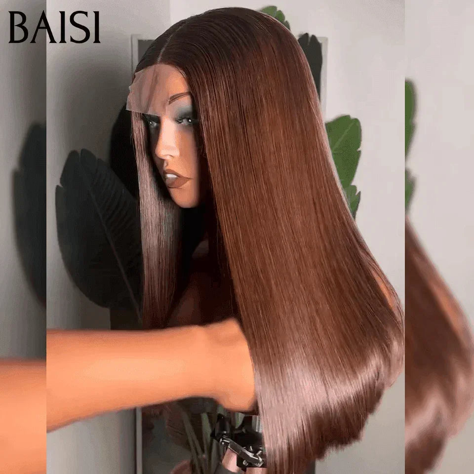 BAISI 100% Vietnam Hair SDD BONE STRAIGHT 2x6 Parrucca in pizzo Colore dritto NERO e verde In capelli umani al 100%