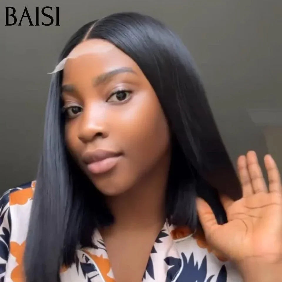 BAISI perruque 13x4 Lace Lisse 20 pouce Raw Hair 99€ ou 100% Viêtnam Hair 2X6 Bob Perruque Naturelle Lisse BONE Straight 10 Pouce 108€ de luxe  moitié prix  MP50