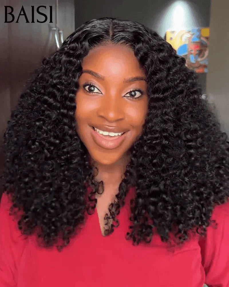 BAISI vente flash 2 Perruques 229€ T part lace noir 18 pouces et 4X4 lace mixte 14 pouces en 100% vrais cheveux humains FR38