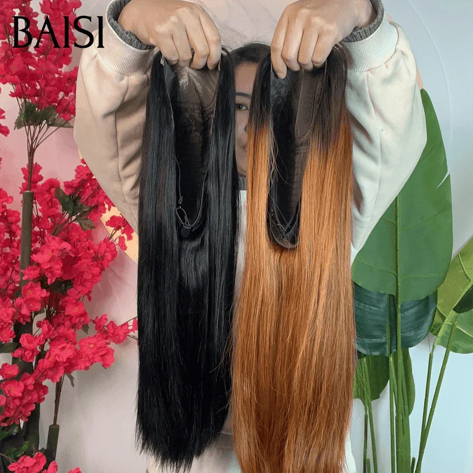 BAISI 100% Vietnam Hair 2 Perruques Lisse pour revendre 269€ 2X6 lace DE luxe 250% densité en 100% vrais cheveux humains BS65