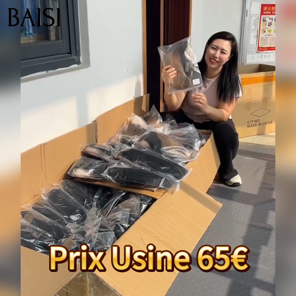 BAISI Perruque nouveau produit pixie 65€ Lisse Miel 1BT30# 13x4 frontal 100% cheveux humains
