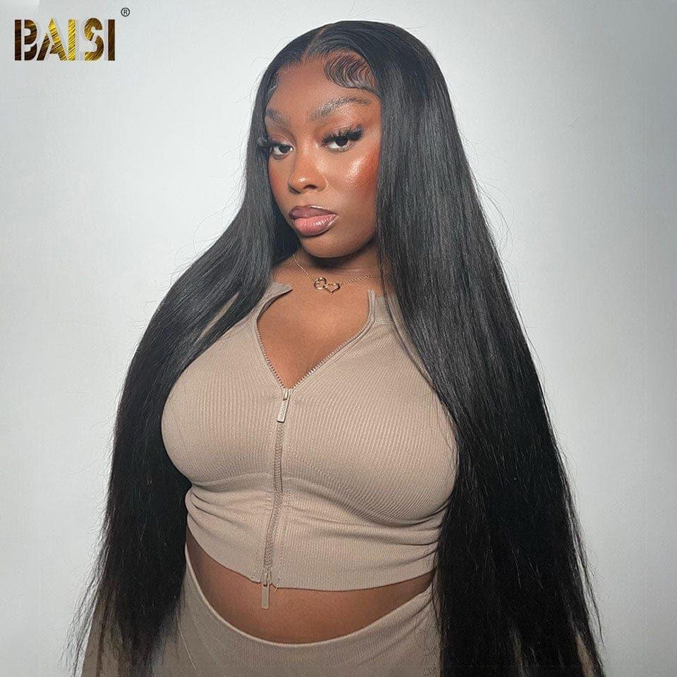 BAISI Frontal 13X6 peruca Lisa 20 ou 30 polegadas metade do preço em 100% cabelo humano