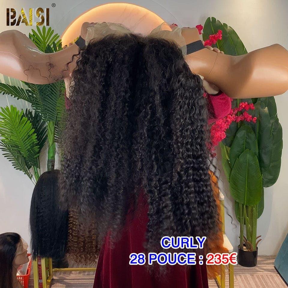 BAISI Achetez 2 perruques minimum au prix d'usine fournisseur  Perruque 2x6 Lisse bob 10 Pouces en Noir en 100% Cheveux Humains