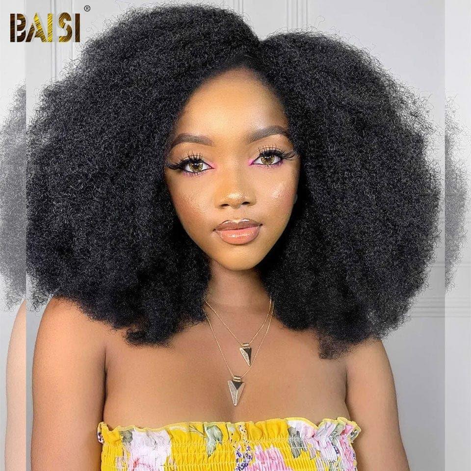 PARRUCCA Afro BCP FRONTALE IN PIZZO BAISI 13x4 in capelli umani al 100%.