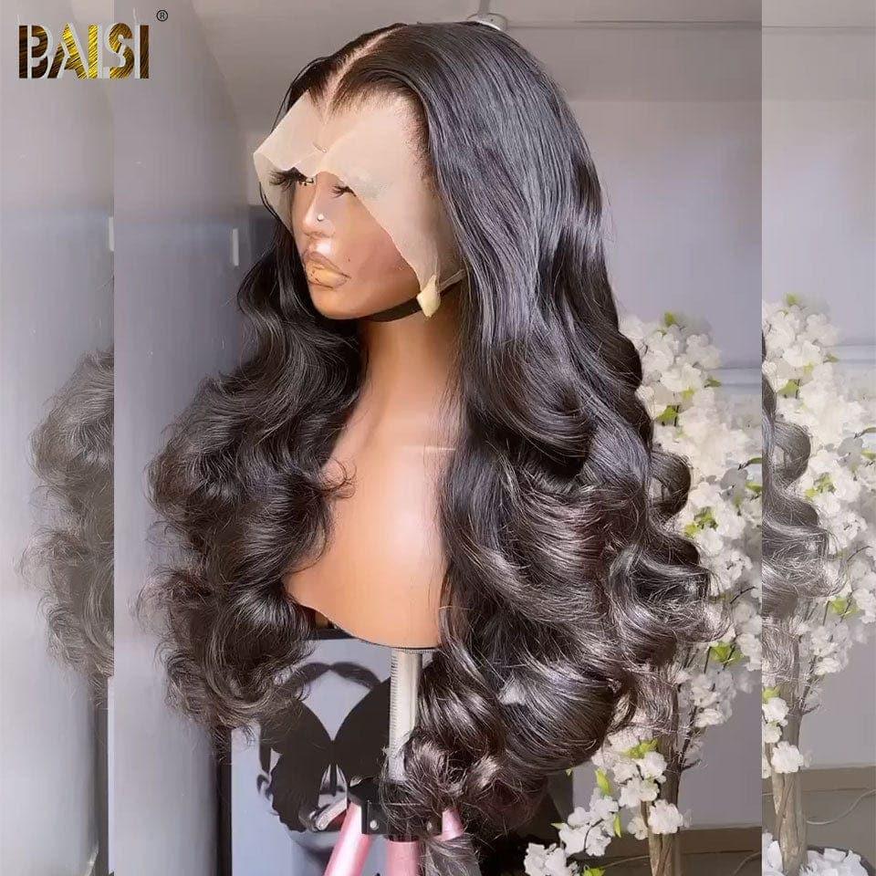 BAISI 13X4 Luxury Egg Curl A1 Wigs Made by double drawn virgin hair strands volume 300% density over 20 years of use SL030902
