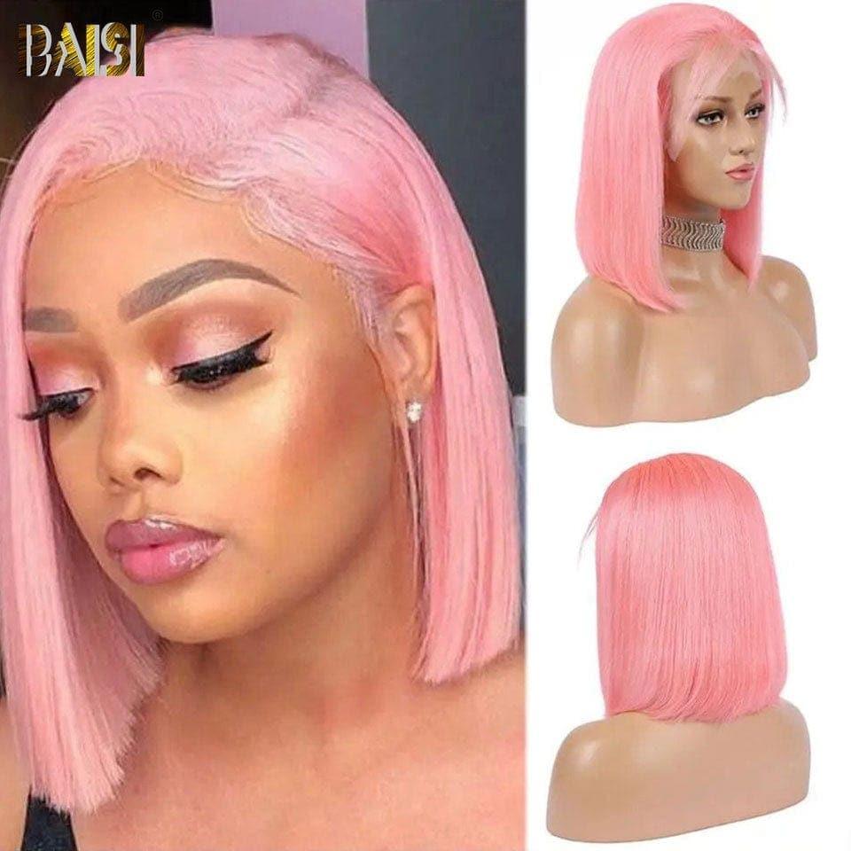 Parrucca BOB diritta con pizzo frontale 13x4 BAISI Big Promo € 90 Rosa in capelli umani al 100% D