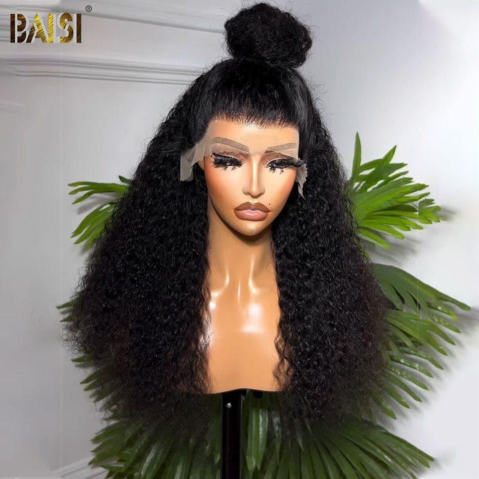 BAISI Perruque 13x4 Lace Front Perruques Curly wave 24 pouces 139€en 100% Cheveux Humains