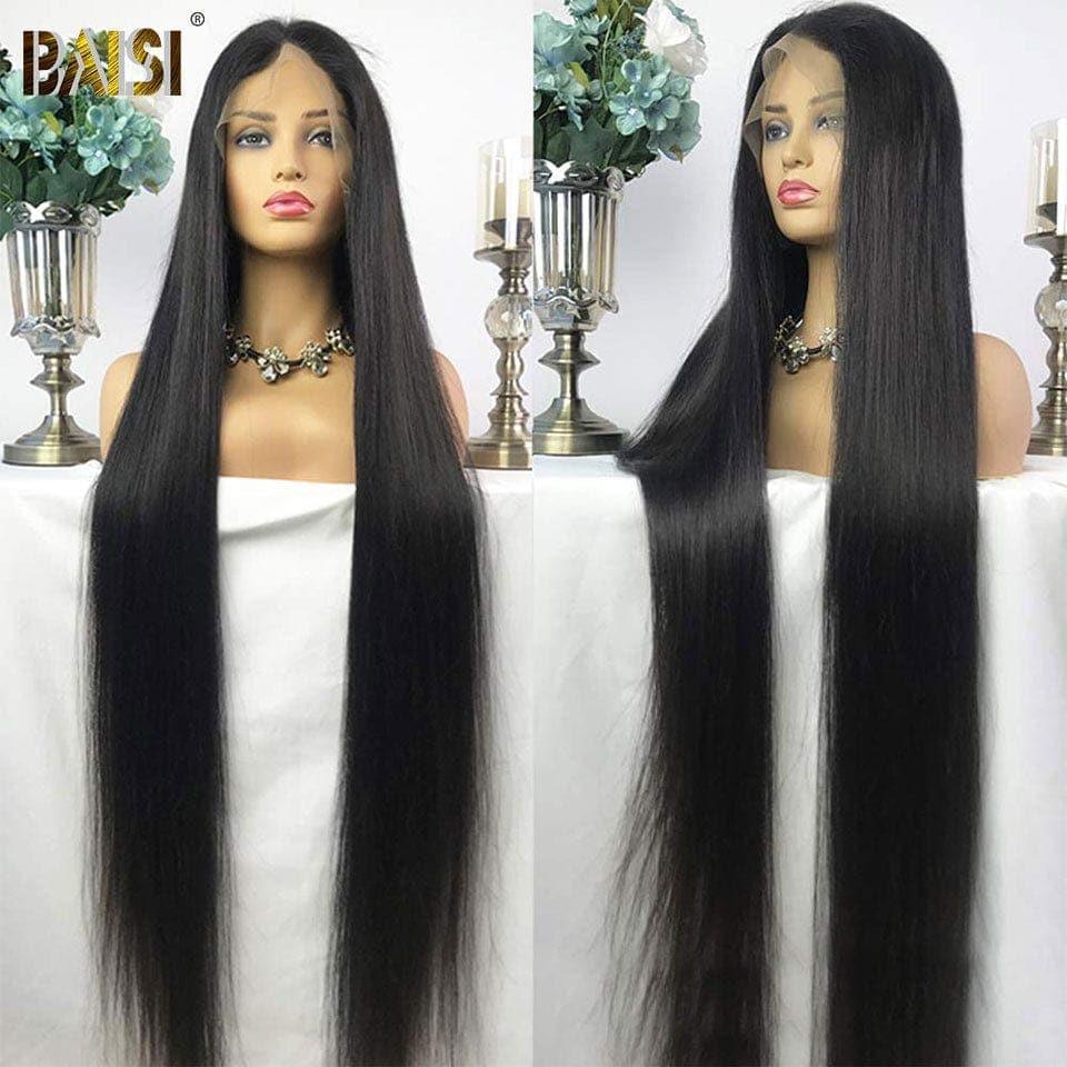BAISI Modelo Top Luxuoso Peruca Frontal HD Lace 13x4 Lisa Super Longa 40 polegadas em Cabelo Virgem 100% de Alta Gama